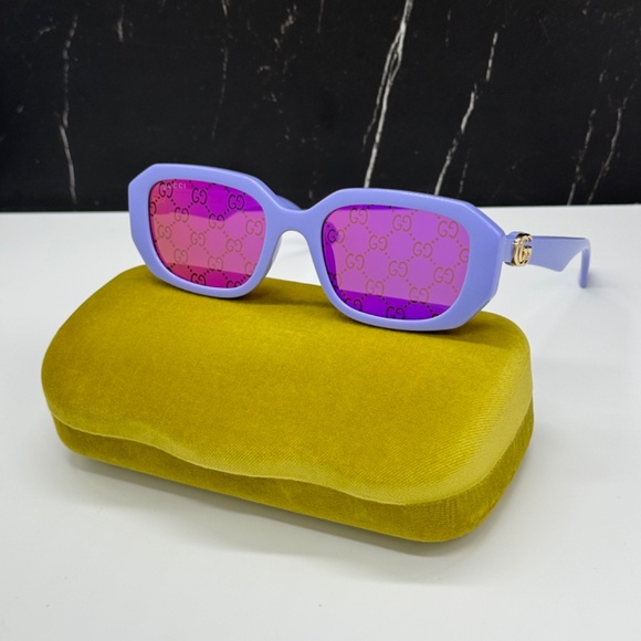 NEW GUCCI GG1535S 004 WOMEN SUNGLASSES GUCCI GG 1535S 004 BLUE PINK EYEWEAR - Picture 4 of 14